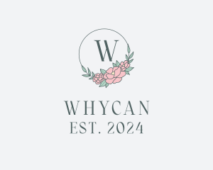 Stationery - Floral Wreath Spa logo design