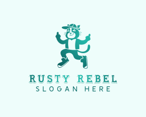 Offensive Rebel Cat logo design