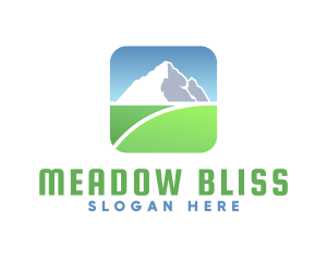 Meadow - Mountain Field Summit logo design