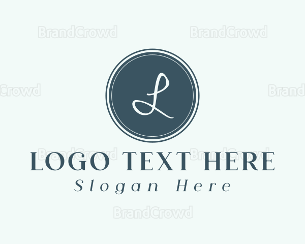 Blue Circle Lettermark Logo