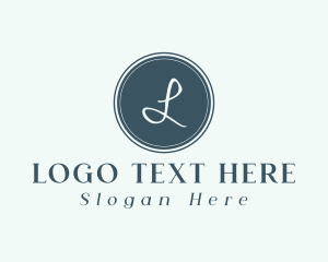 Lettermark - Blue Circle Lettermark logo design