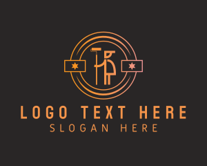 Painting - Painter Paint Roller logo design