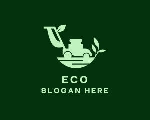 Eco Lawn Mower logo design