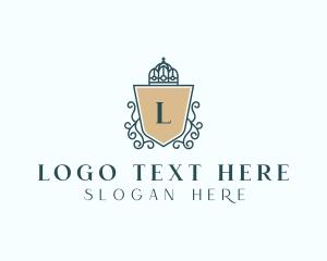 Wedding - Monarch Regal Shield logo design