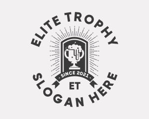 Trophy - Hipster Beer Trophy logo design