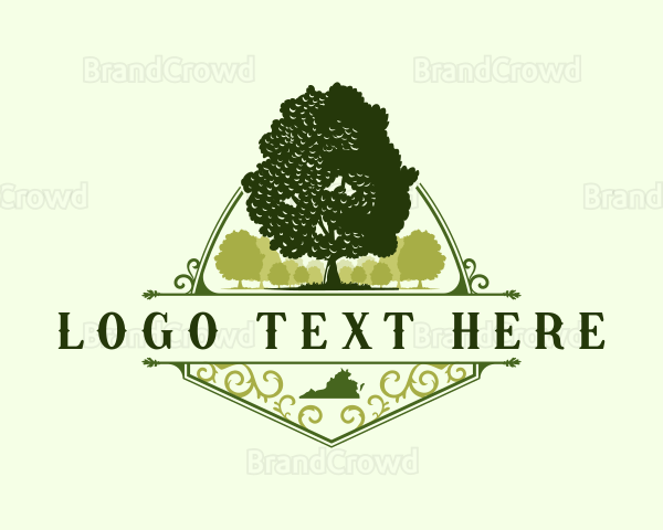 Virginia Oak Lumber Logo