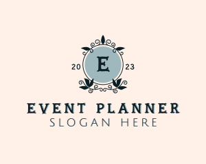Wedding Planner Wreath logo design