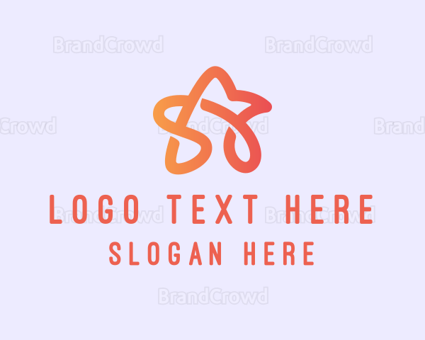 Polygon Star Loop Logo