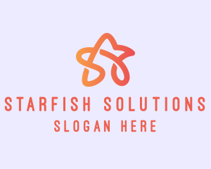 Starfish - Polygon Star Loop logo design