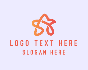 Retail - Polygon Star Loop logo design