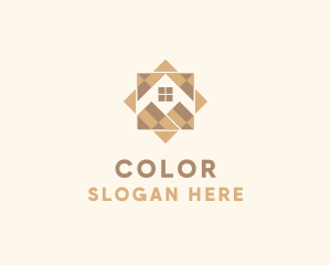 House Wooden Floor Logo