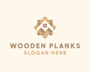 House Wooden Floor logo design