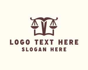 Criminologist - Law Judicial Scale Book logo design