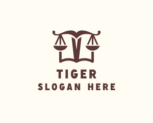 Law Judicial Scale Book Logo