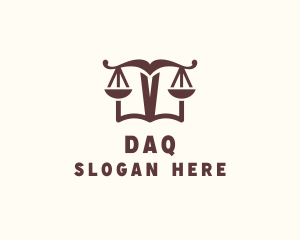 Law Judicial Scale Book Logo