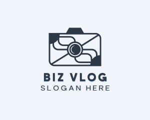 Photo Camera Vlogger logo design