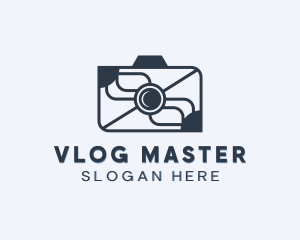 Vlogger - Photo Camera Vlogger logo design