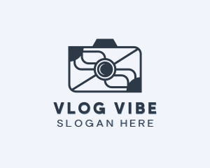 Photo Camera Vlogger logo design