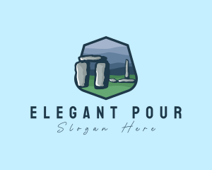 Stonehenge Tourist Spot Logo