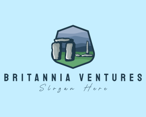 Uk - Stonehenge Tourist Spot logo design