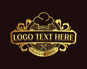 Luxurious - Luxury Gourmet Restaurant logo design