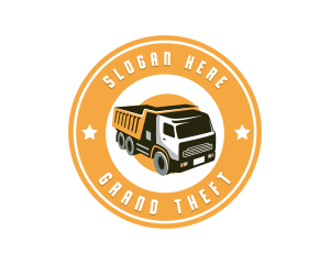 Dump Truck Transport Logo