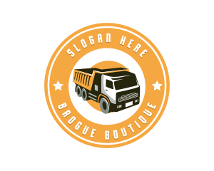 Dump Truck Transport logo design