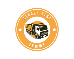 Dump Truck Transport logo design