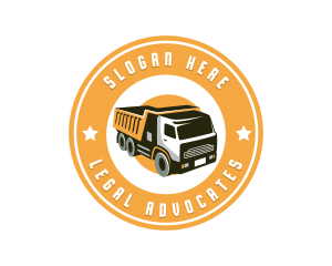 Truck - Dump Truck Transport logo design