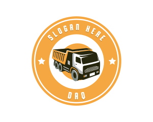 Dump Truck Transport logo design