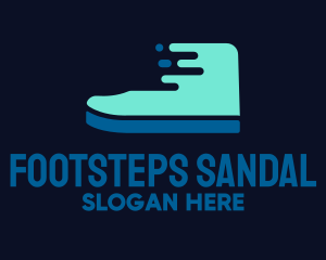 Fast Blue Footwear logo design