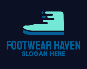 Fast Blue Footwear logo design