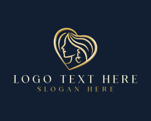 Premium - Elegant Heart Jewelry logo design