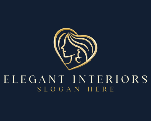 Elegant Heart Jewelry logo design