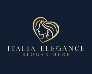 Elegant Heart Jewelry logo design