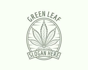 Thc - Herbal Cannabis Leaf logo design