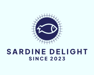 Sardine - Electric Animal Fish logo design