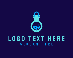 Toxic - Laboratory Shopping Bag logo design