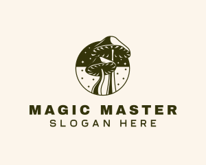 Mushroom Fantasy Magical logo design