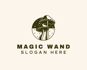 Mushroom Fantasy Magical logo design