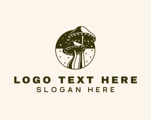 Organic - Mushroom Fantasy Magical logo design