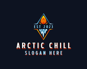 Iceberg - Diamond Hvac Cooling logo design