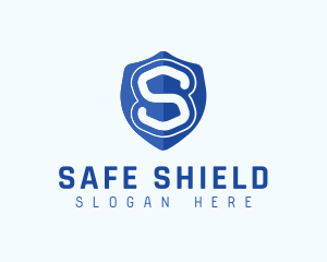 Security Shield Letter S logo design