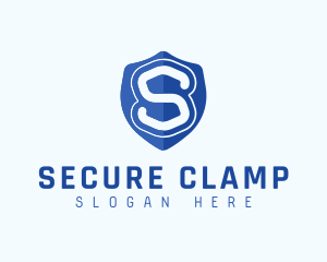 Security Shield Letter S logo design