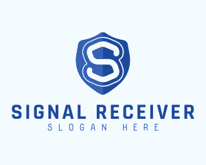 Security Shield Letter S logo design