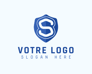 Safety - Security Shield Letter S logo design
