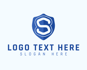 Superhero - Security Shield Letter S logo design