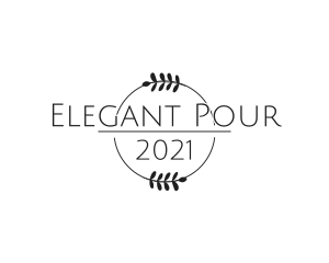 Elegant Wreath Boutique logo design