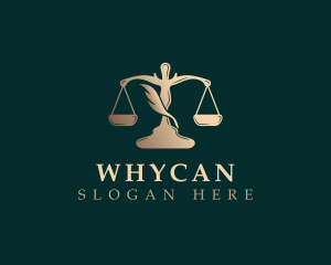 Feather - Law Justice Scale logo design
