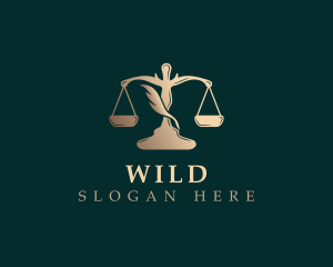 Court - Law Justice Scale logo design